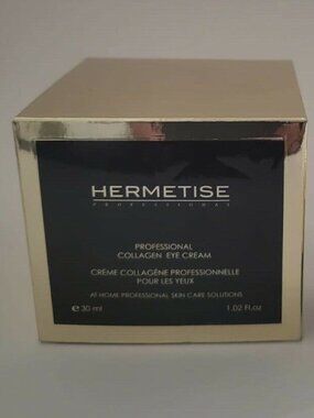 HERMETISE PROFESSIONAL EYE CREAM-REDUCES PUFFINESS-1.02 fl oz / 30 ml-NEW-SEALED